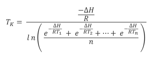 Mean Kinetic Temperature Formula